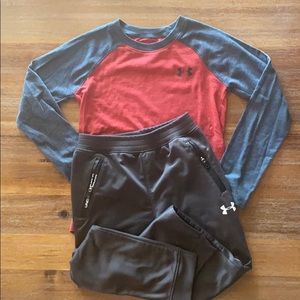 Boys Under Amour set (size 7)